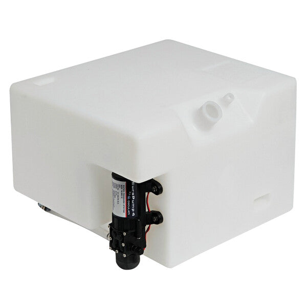 Vandtank m/trykvandspumpe hvid, 31L