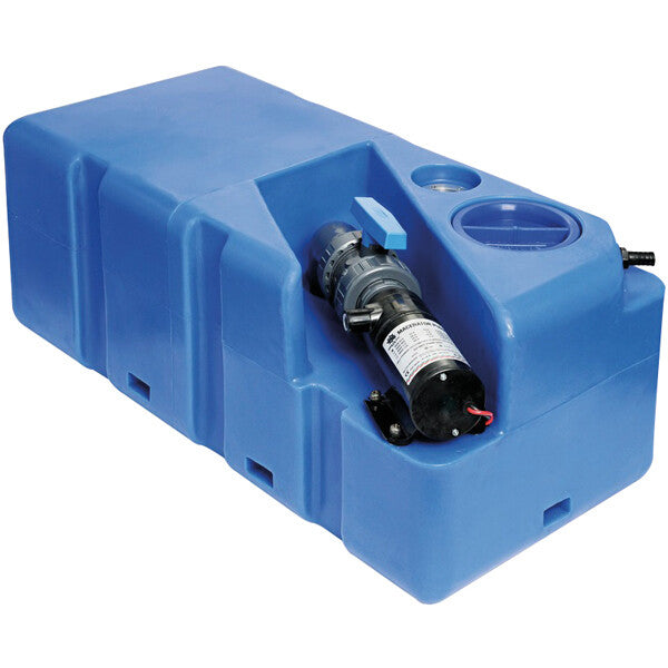 Septiktank m/maceratorpumpe, 80 ltr – 80l med 24V macerator 80x39x30cm