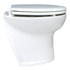 Jabsco toilet "Deluxe" m/soft close med lige kant – deluxe 14" lige bagkant 24V ferskvand