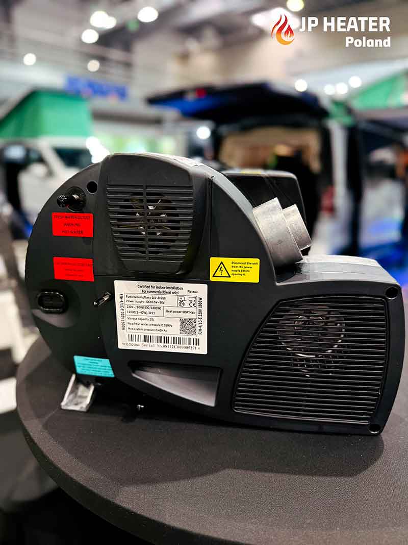 JP Heater Combi LPG vand- og luftvarmer 6 kW 12V – til Camper & Båd