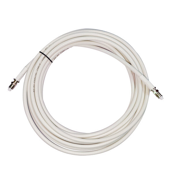 1852 VHF kabel RG-8X low loss, hvid med FME Hun-stik – VHF low loss med hun FME stik - 6m