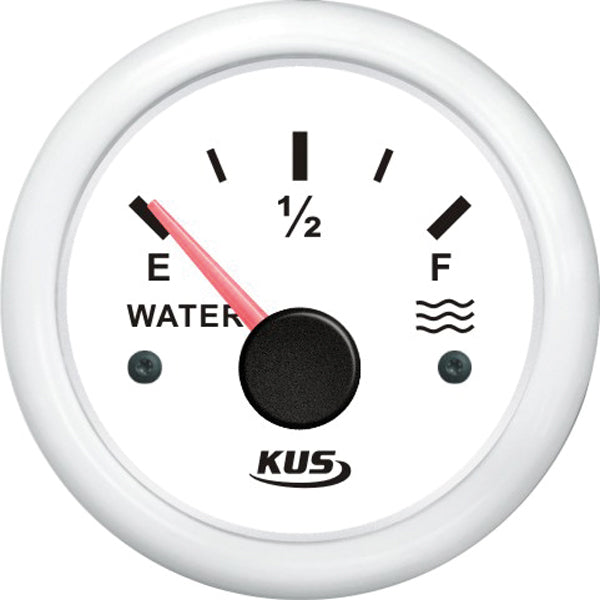 Kus tankmåler vand hvid 0-190ohm 12/24V