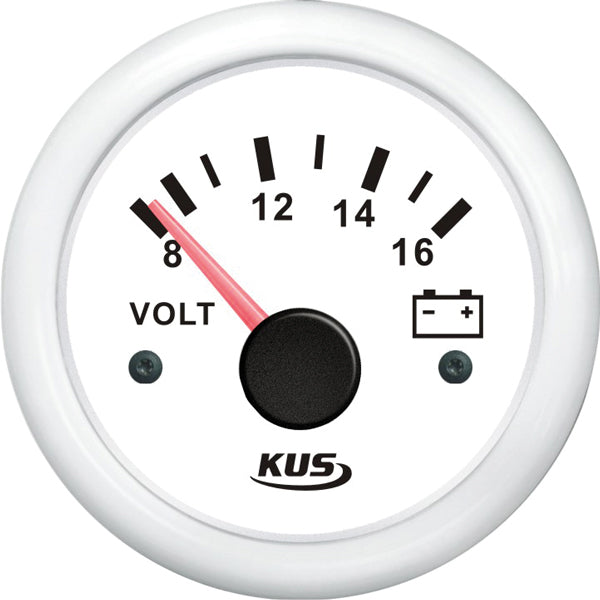 Kus voltmeter hvid 12V