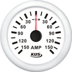 Kus amperemeter hvid, med 150Amp shunt 12/24V – Palby varenr. 1116481