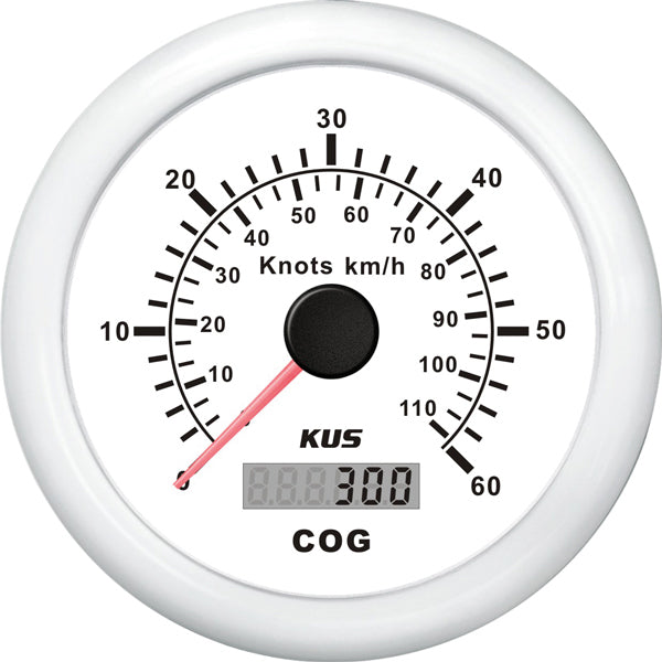 Kus gps speed 0-60knob, hvid 12/24V Ø85