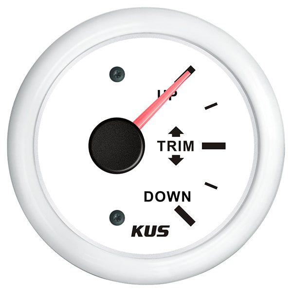 Kus trimindikator, hvid 0-190ohm, 12/24V