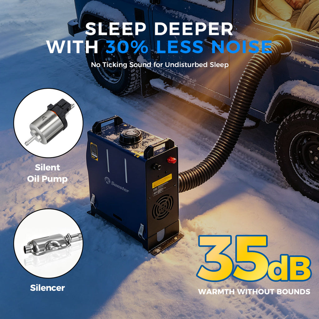 Sunster TR B1 2 kW dieselfyr – alt-i-ét med Bluetooth