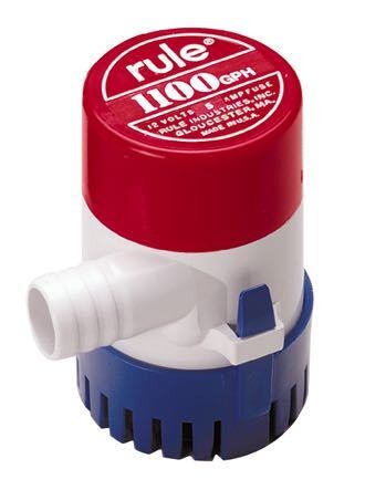 Rule Lænsepumpe 1100 GPH – 4164 L/t, fås i 12V og 24V – Palby varenr. 1200032