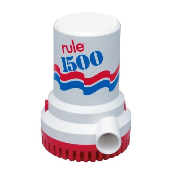 Rule Lænsepumpe 1500 GPH – 5678 L/t, fås i 12V og 24V – Palby varenr. 1200040
