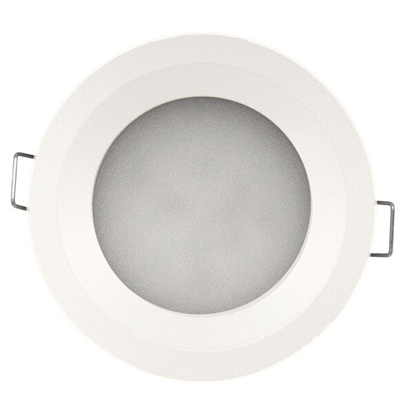 Casolux Maria LED indbygningsspot, stor – alu. hvid 3000K 10-32v