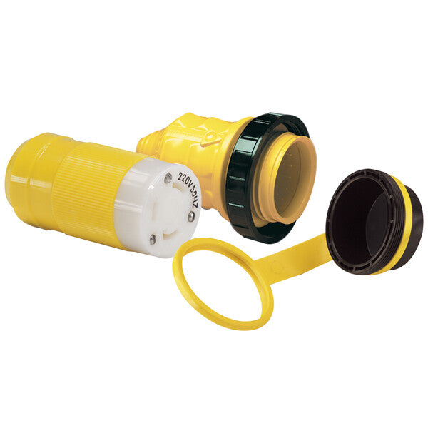 Marinco landstrømsstik 32Amp med cover og kappe