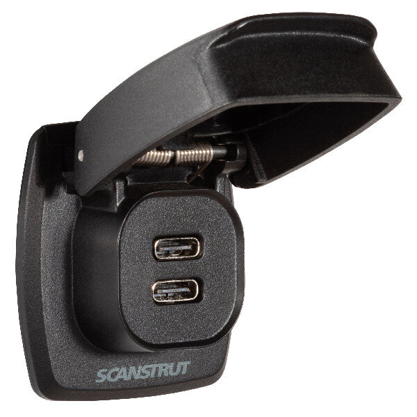 ScanStrut Flip-Pro vandtæt 2 x USB C ladestik 12-24V