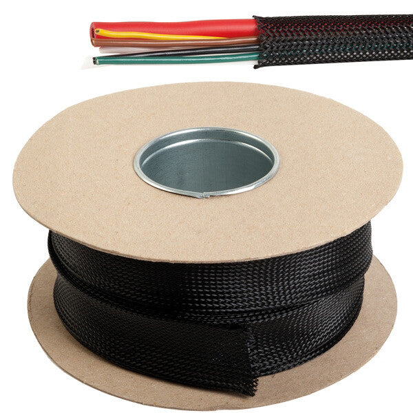 Kabelbeskyttelse fleksibel monoflilament sort – fleksible monofilament ø35-64mm 10m