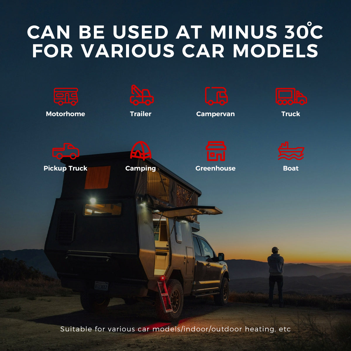 Sunster A2302BP 8 kW dieselfyr – alt-i-ét med Bluetooth
