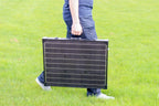 140 W Transportabel Solcellekuffert – Sort - SejlStrøm