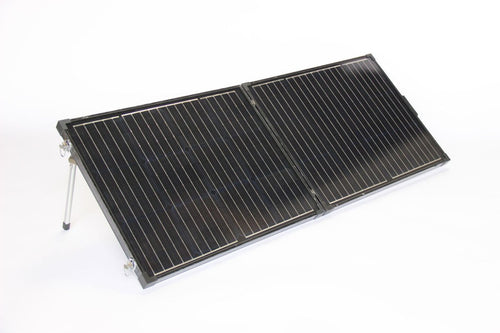 140 W Transportabel Solcellekuffert – Sort - CamperStrøm