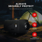 Sunster SH B2 2 kW dieselfyr – splitmodel med Bluetooth