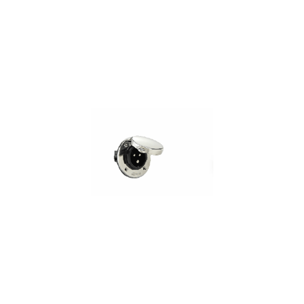 Power Inlet 16A Stainless steel with cover