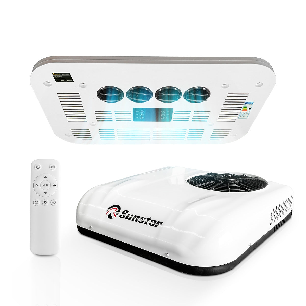 Sunster S-AX1 DC-klimaanlæg – 12/24 V