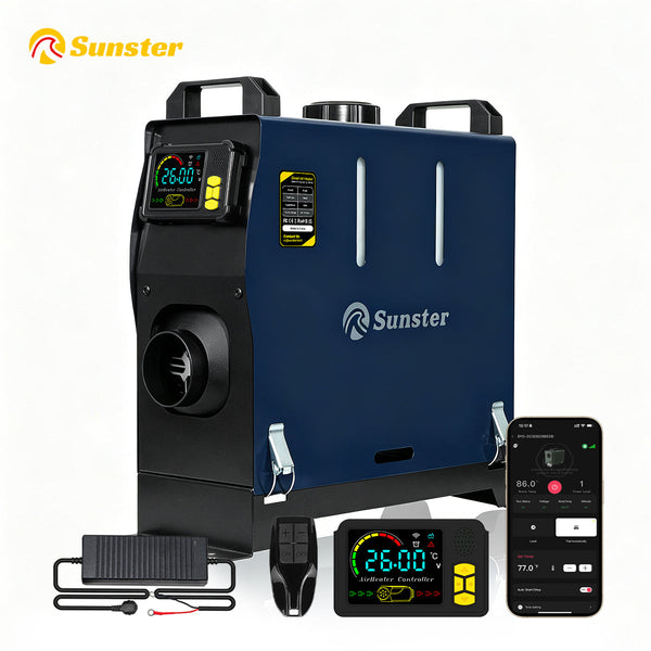 Sunster TR B1 2 kW dieselfyr – alt-i-ét med Bluetooth