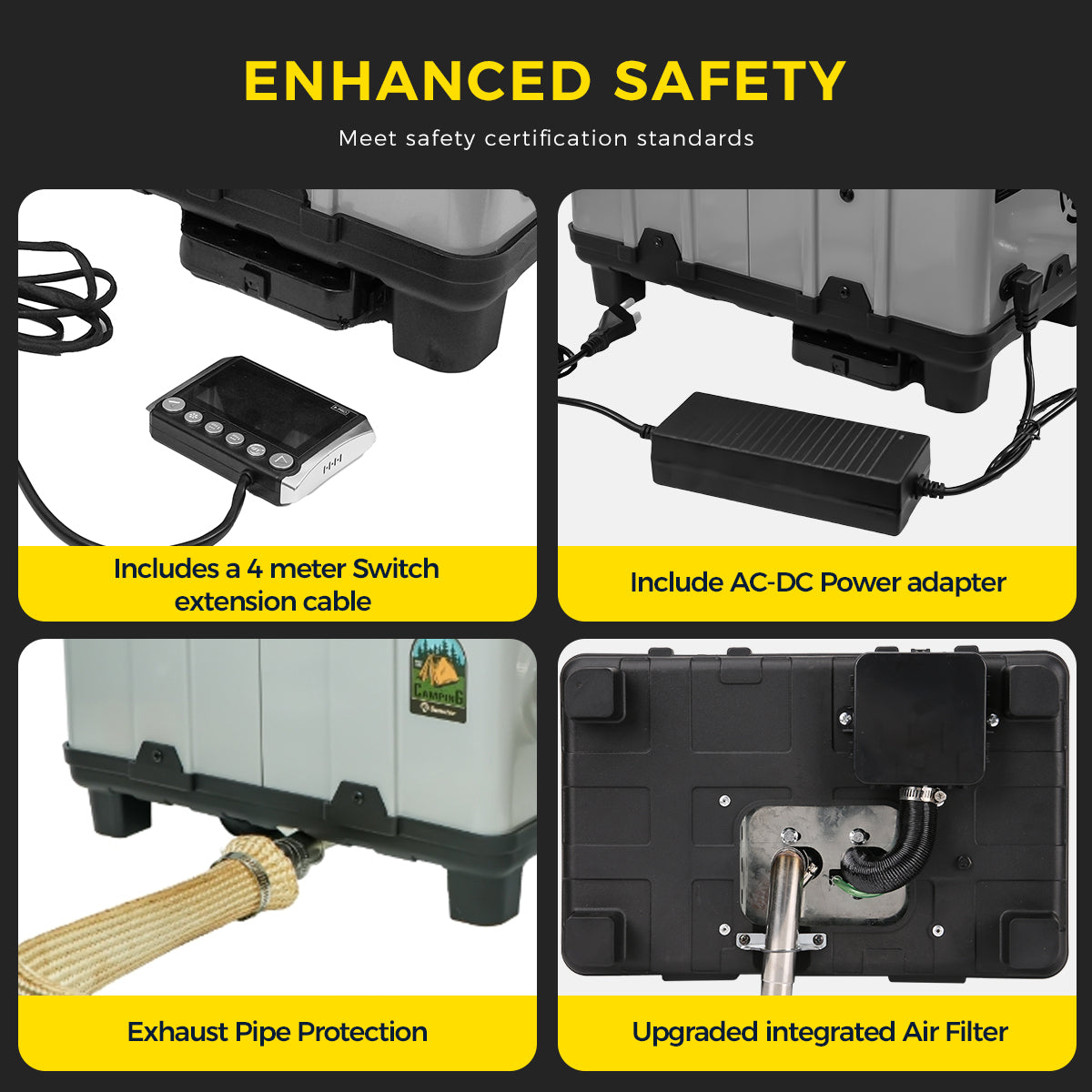 Sunster TB10 8 kW dieselfyr – Toolbox med Bluetooth