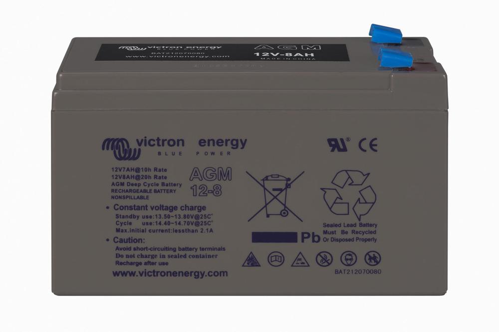 Battery - 12V/8Ah AGM Deep Cycle Batt. – produktfoto | SejlStrøm