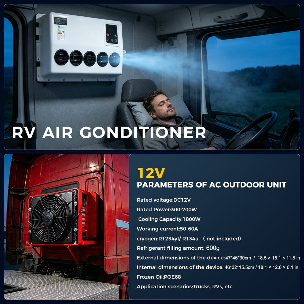 Sunster S-AC1 DC-klimaanlæg – 12/24 V