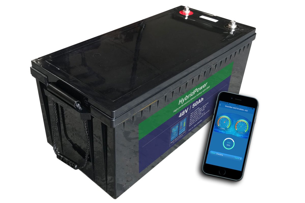 48 V 50 Ah LiFePO₄ Batteri med Bluetooth & BMS – Kraftfuld Energiløsning - CamperStrøm