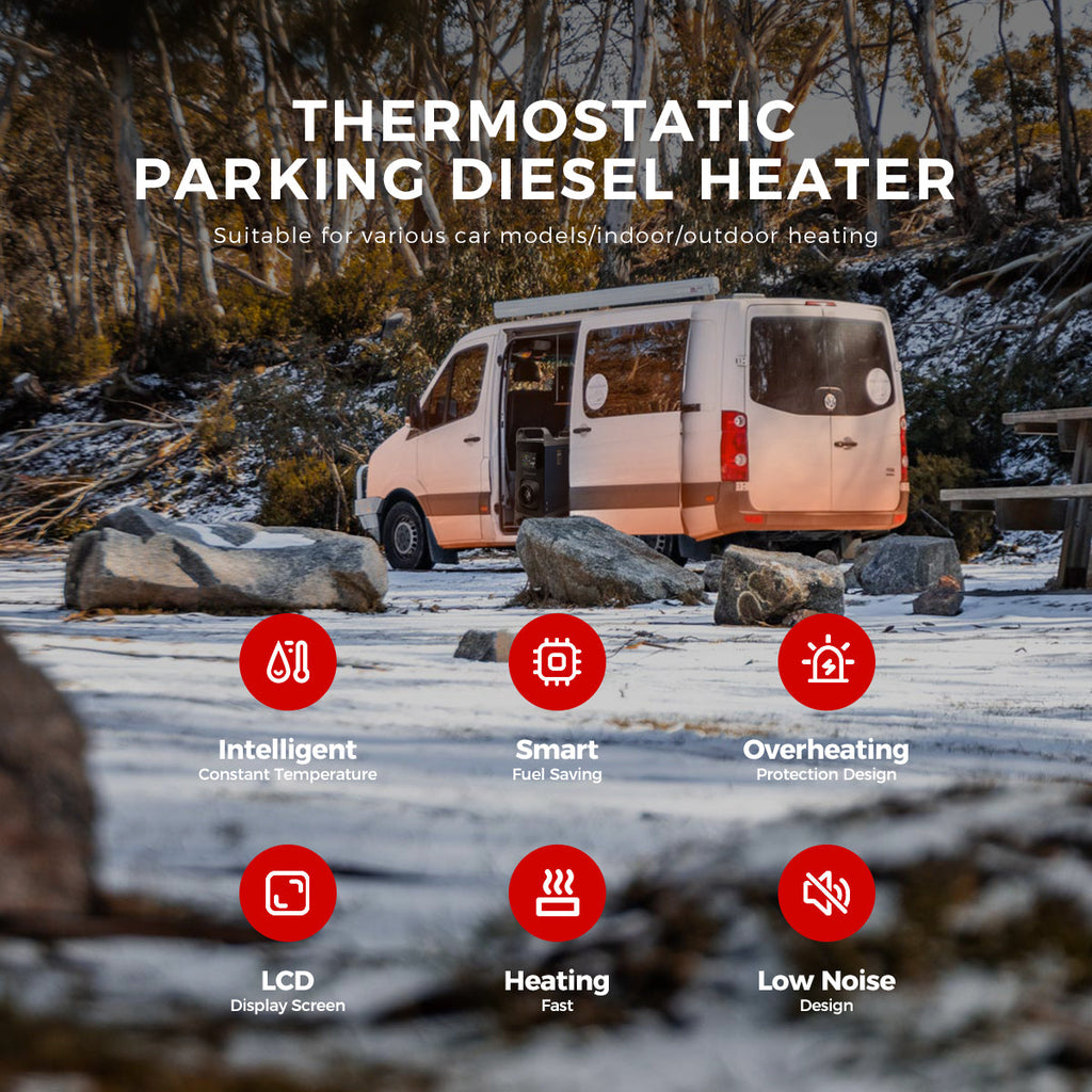 Sunster A2302BH 8 kW dieselfyr – alt-i-ét med Bluetooth