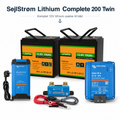 CamperStrøm Lithium Complete 200 Twin – komplet 12V 200Ah LiFePO4-pakke til camper – produktfoto | CamperStrøm
