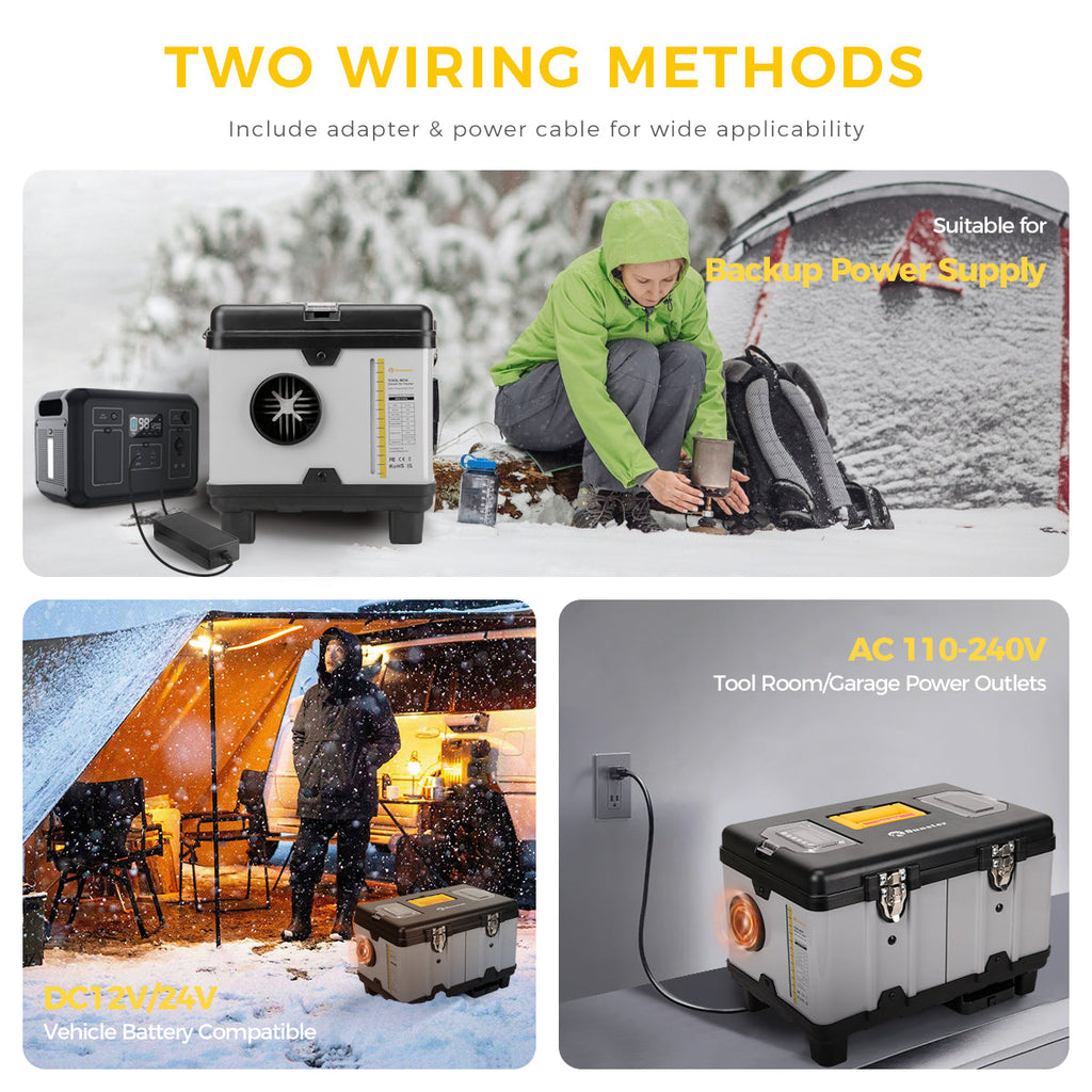 Sunster TB10 8 kW dieselfyr – Toolbox med Bluetooth
