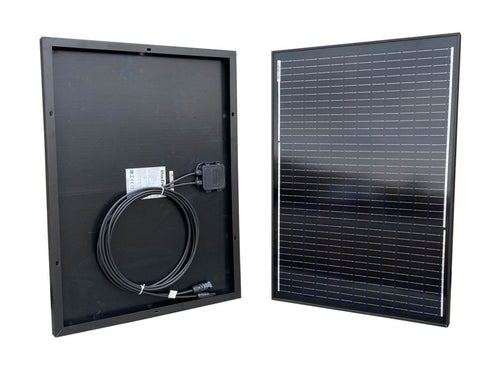 60 W 12 V Solcellepanel – Sort Mono (High - Efficiency) - CamperStrøm