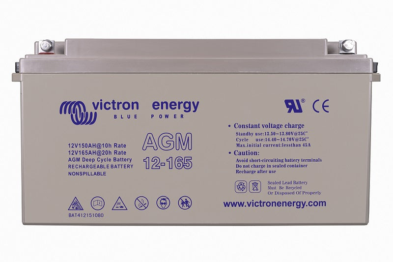 12V/165Ah AGM Deep Cycle Batt. (M8) – produktfoto | SejlStrøm
