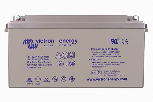 12V/165Ah AGM Deep Cycle Batt. (M8) – produktfoto | SejlStrøm