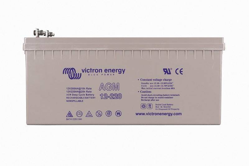 12V/220Ah AGM Deep Cycle Batt. (M8) – produktfoto | SejlStrøm
