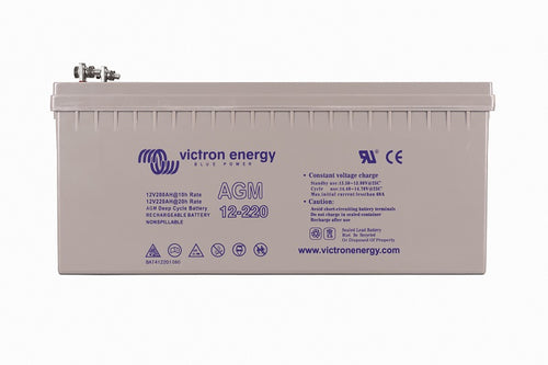 12V/220Ah AGM Deep Cycle Batt. (M8) – produktfoto | SejlStrøm