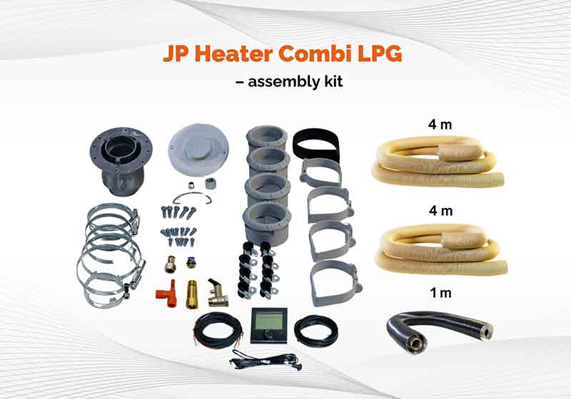 JP Heater Combi LPG vand- og luftvarmer 6 kW 12V – til Camper & Båd