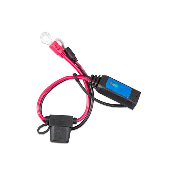 Batteriindikator på kabel (M8 ringkabelsko / 30A ATO sikring)