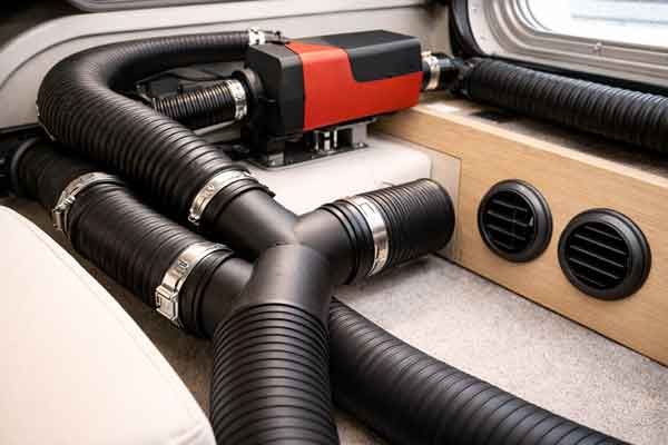 Varmluftsystem til dieselvarmer