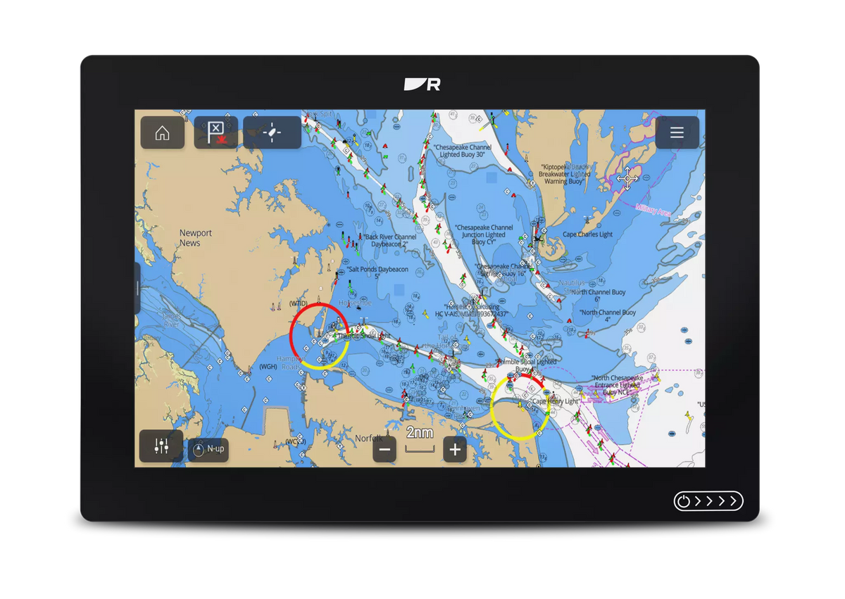 Raymarine Axiom 2 – 12" display – Middelhavet