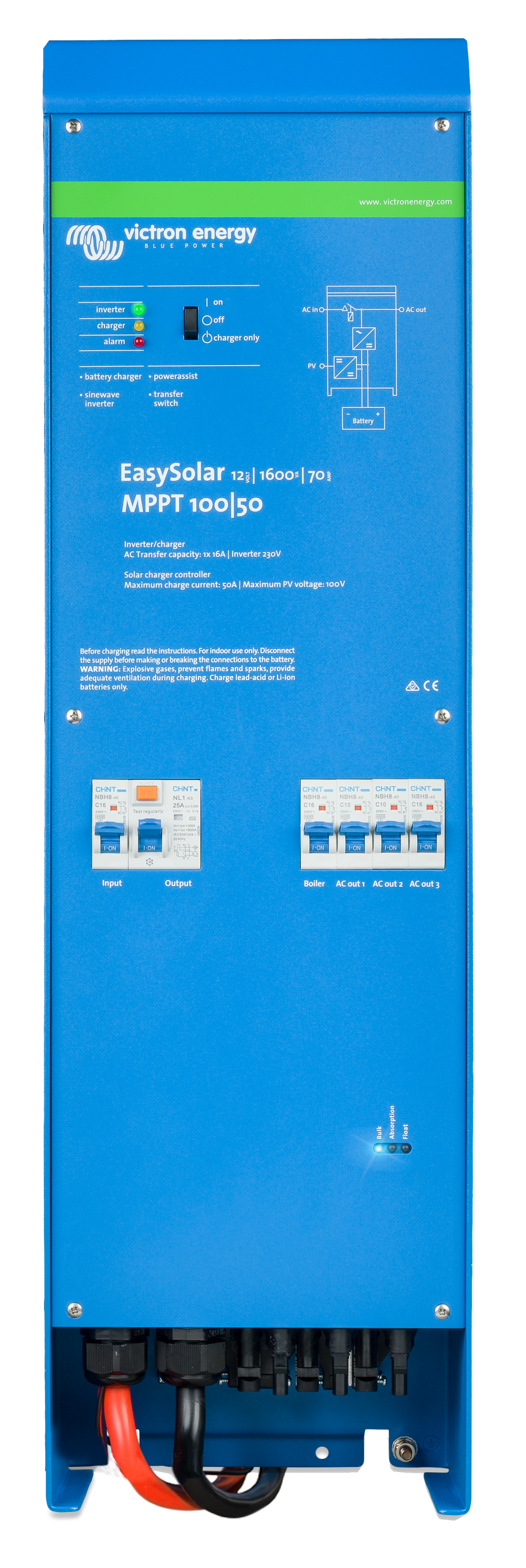 EasySolar 12/1600/70-16 230V MPPT 100/50 – produktfoto | SejlStrøm