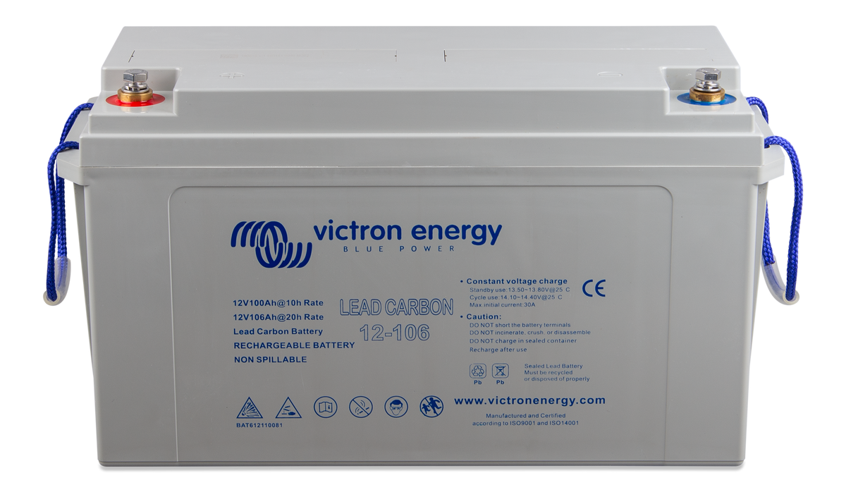 Lead Carbon Battery 12V/106Ah (M8) – produktfoto | SejlStrøm