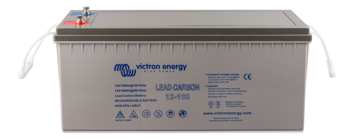 Lead Carbon Battery 12V/160Ah (M8) – produktfoto | SejlStrøm