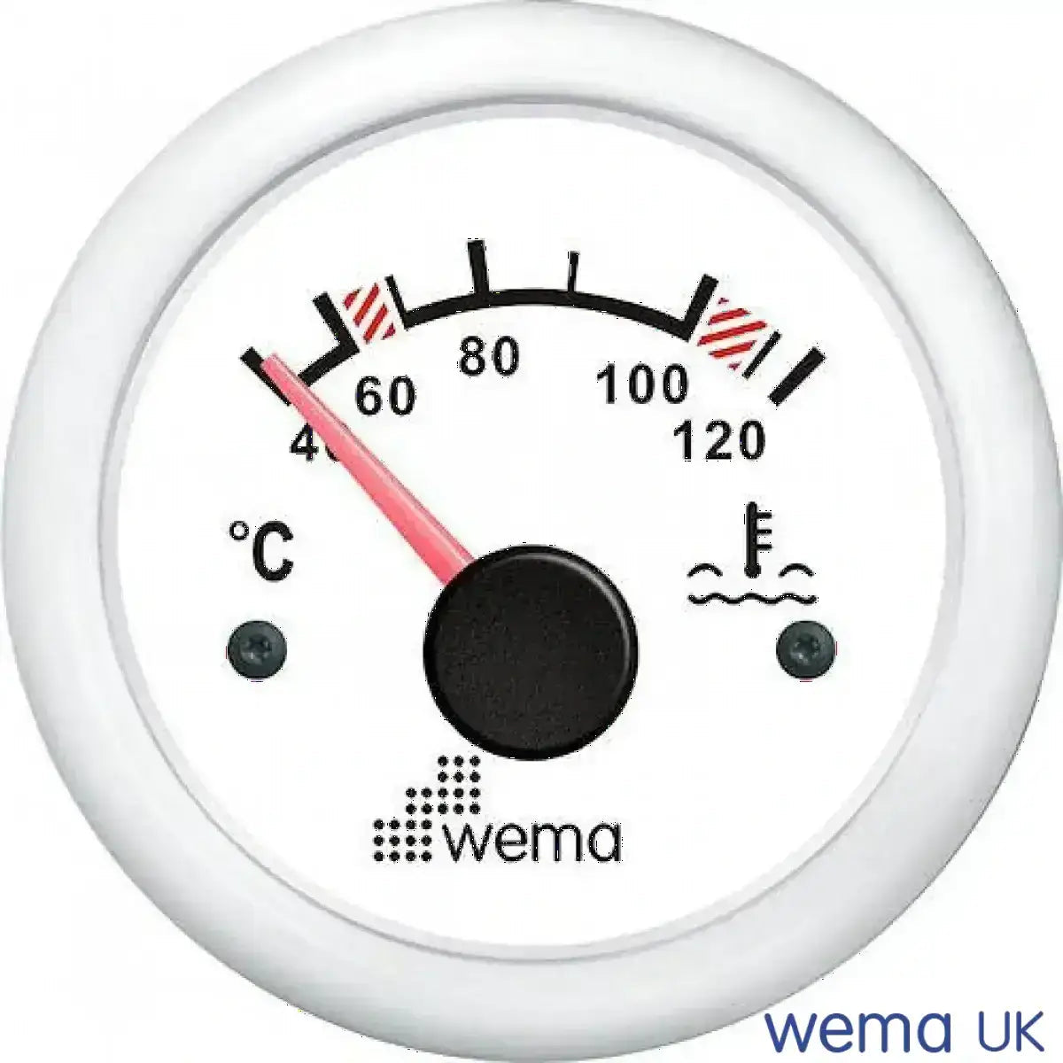 Wema Vandtemp. instrument Hvidt