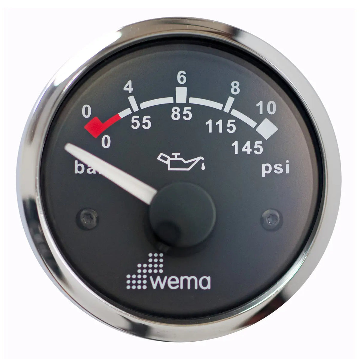 Wema Olietryk instr. 10 bar Sort RF