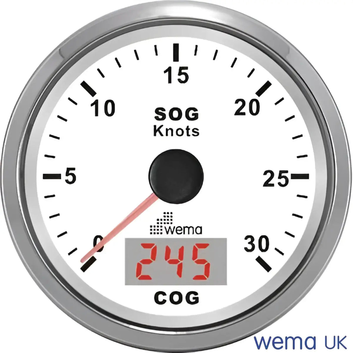 Wema Spedometer 30 kn Hvidt RF