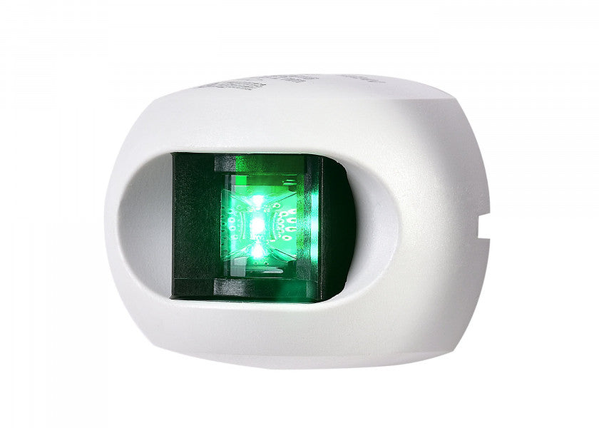 AQUA SIGNAL Serie 34 LED styrbordslys – hvidt hus - SejlStrøm