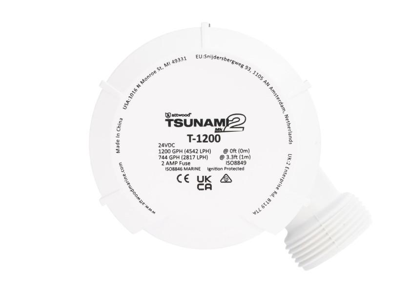 ATTWOOD TSUNAMI Mk2 1200 lænsepumpe / 24 V - SejlStrøm