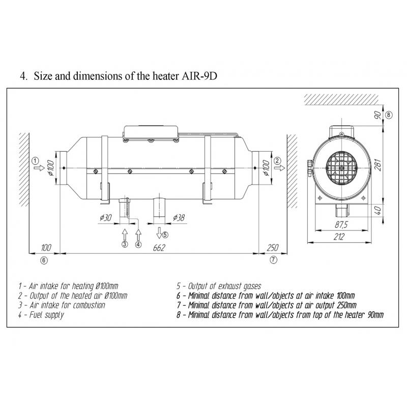 AUTOTERM Air 9D – Dieselvarmer 24V - CamperStrøm