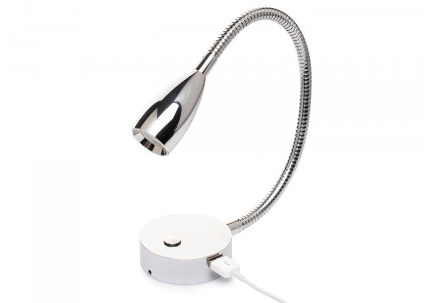 BATSYSTEM LED - læselampe LEIA LX1 USB / med fleksibel arm - SejlStrøm